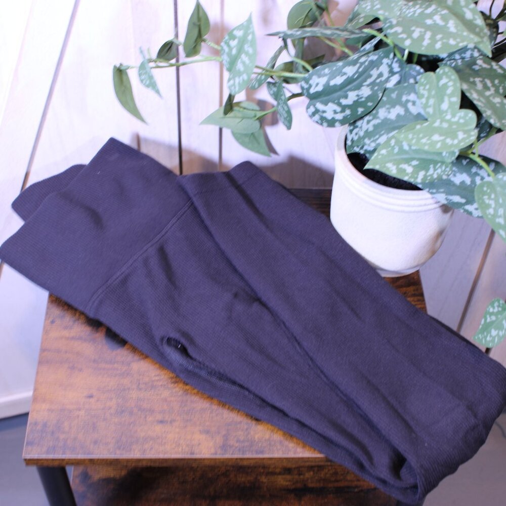 All in Motion Black Ribbed Leggings Small High-Rise Activewear